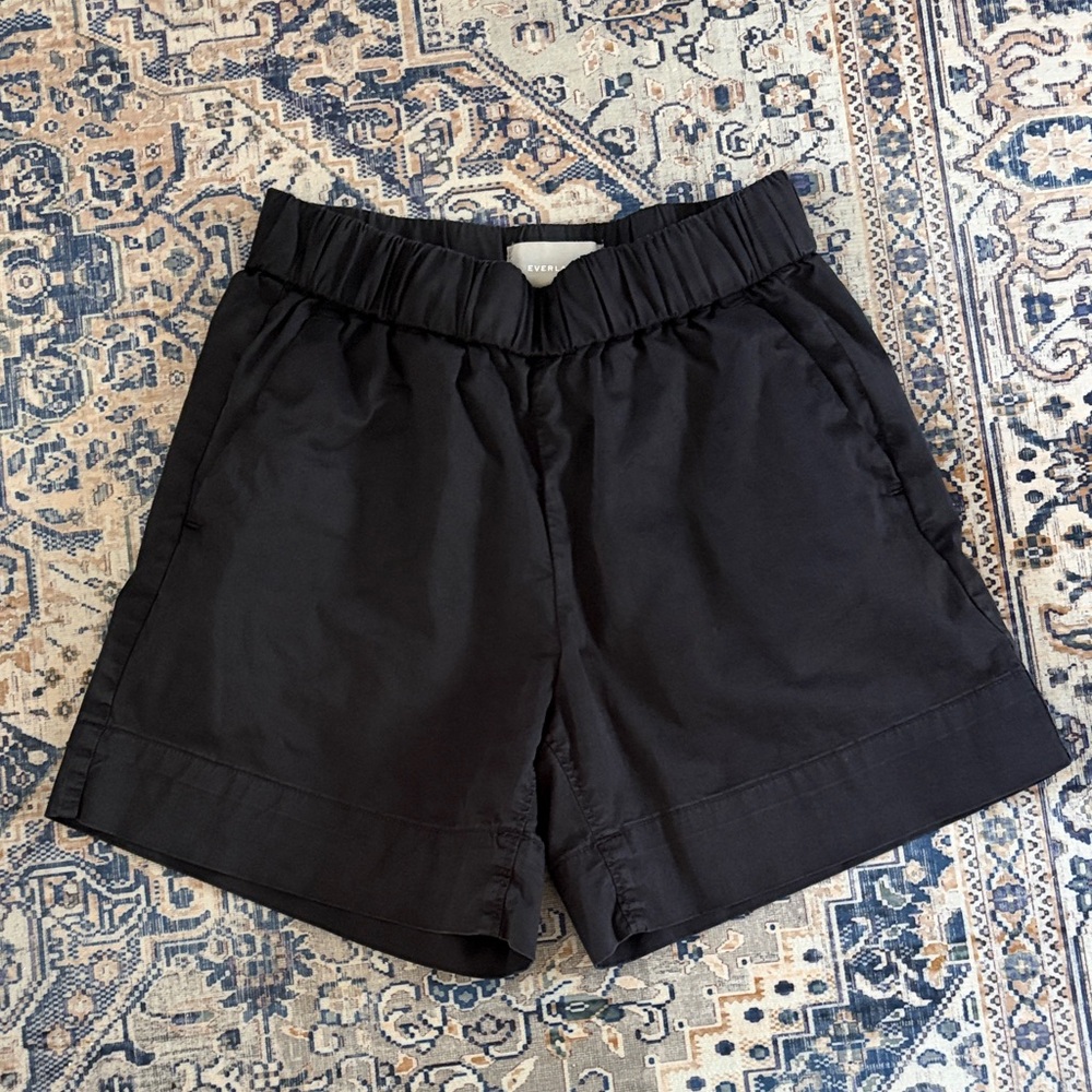 EVERLANE High Waist Black Easy Shorts Size 0